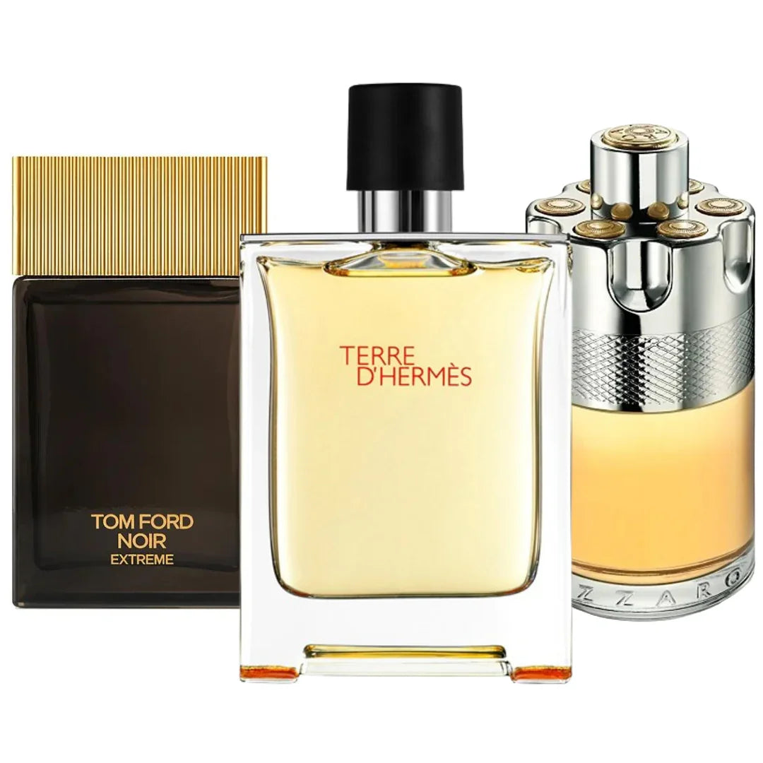 Combo de 3 perfumes | Terre de’Hermes + Azzaro Wanted + Noir Extreme